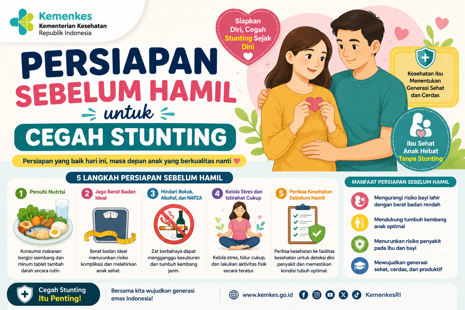 Persiapan Sebelum Hamil untuk Cegah Stunting